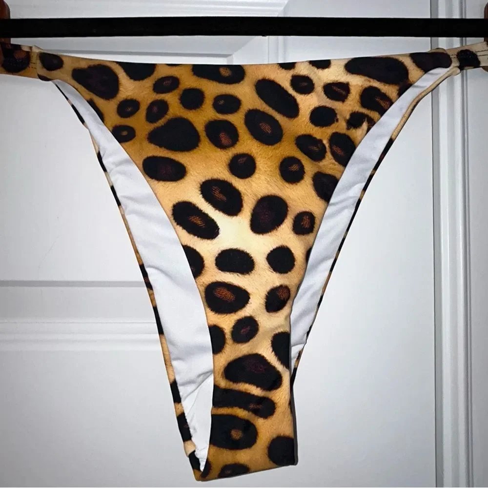 New, Infamous Swim Lola Top Stella Bottom Two Piece Cheeky Swimsuit Bikini Set - Picture 3 of 9